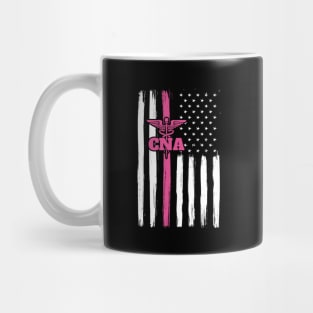 CNA American Flag USA Pink Symbol Mug